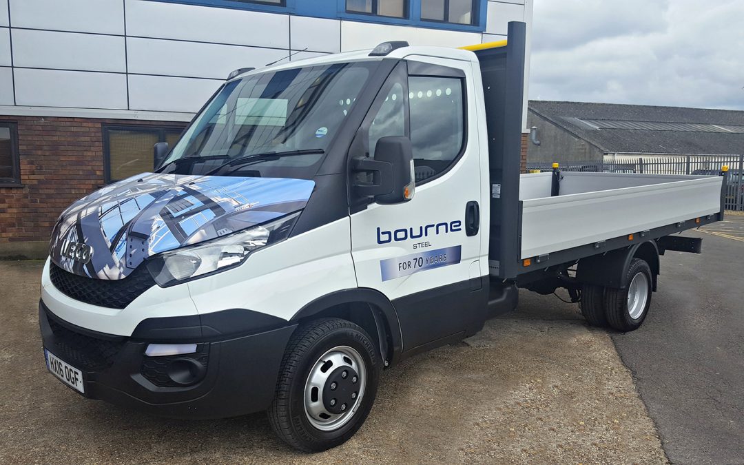 Bourne Steel van graphics