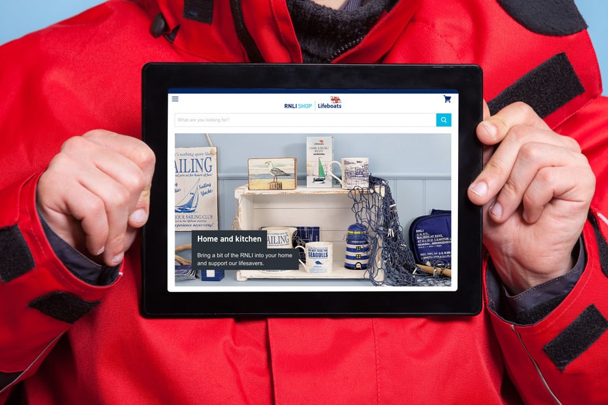 Product photography for the new RNLI (lifeboats) shop website